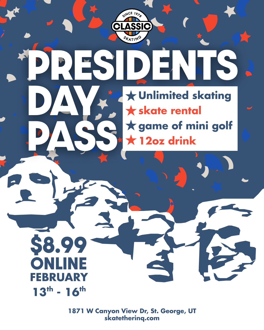 Presidents Day Pass