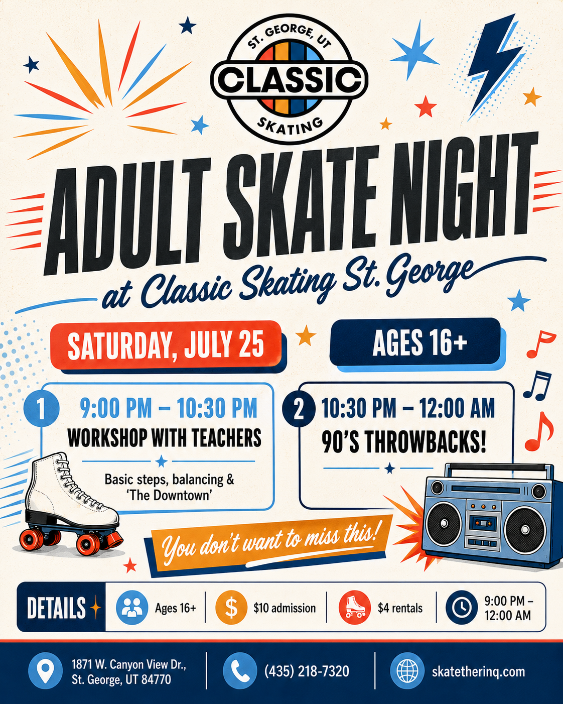Adult Skate Night (16+)