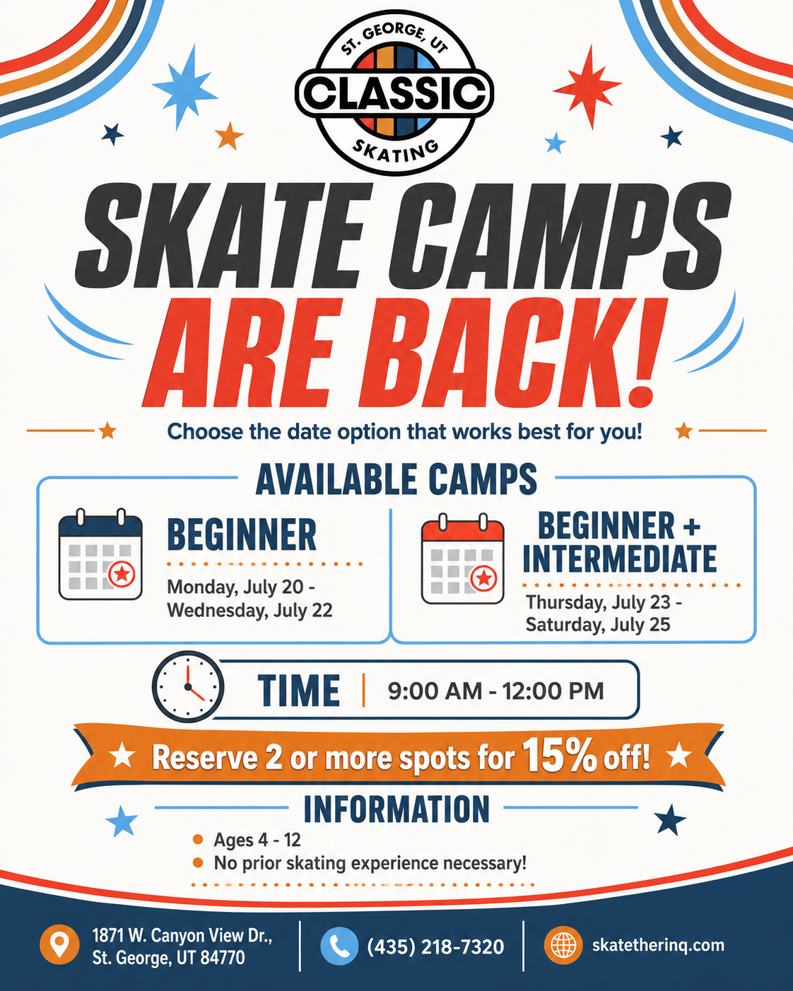 Summer Skate Camps